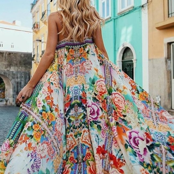 Figleaffashion Dresses & Skirts - Restocked! Bohemian Chiffon Scarf Maxi Dress